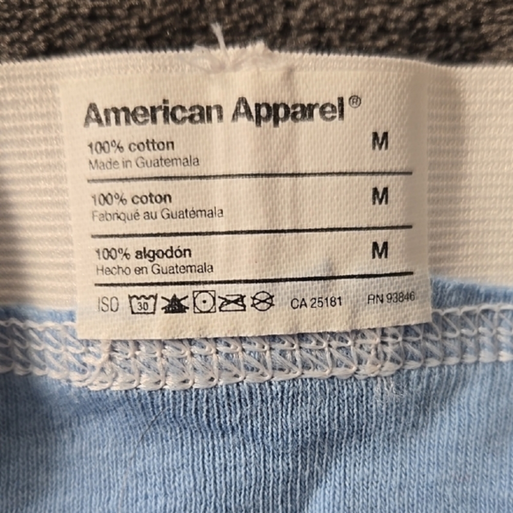 American Apparel Blue and White Briefs - Picture 2 of 3